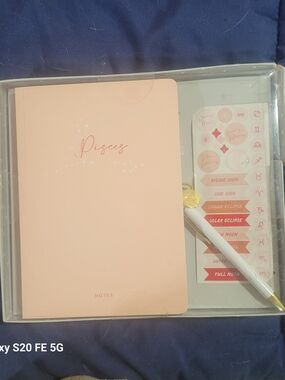 Pisces Pink Journal Set
